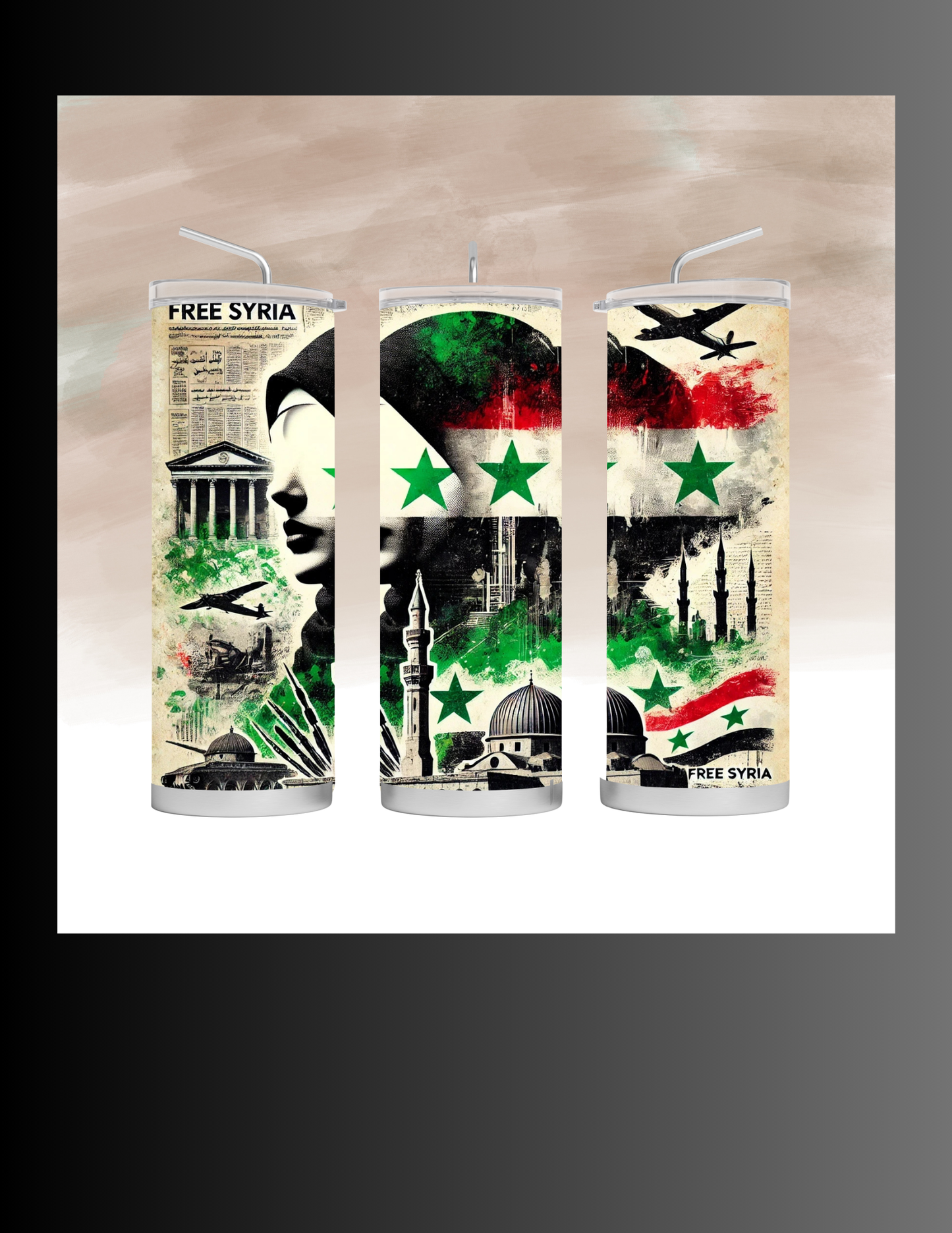 Custom Syrian Independence Tumbler