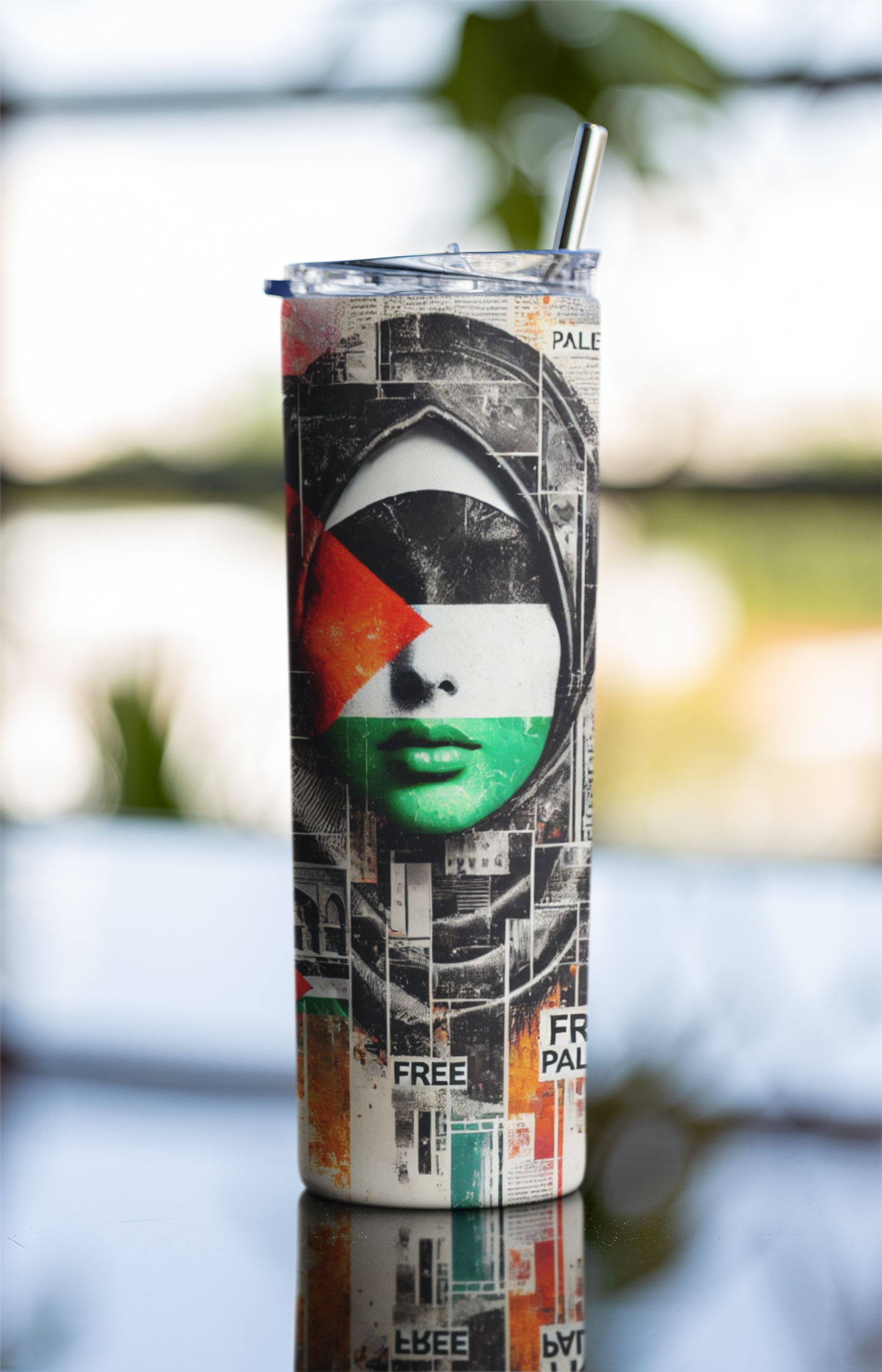 "Free Palestine" 20 oz Tumbler