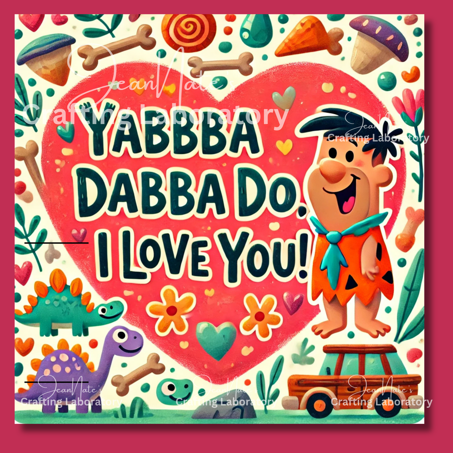 Valentine’s Day Prehistoric Bundle (Lollipop Card) – Digital File Only